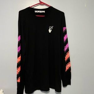 Pre owned Off White hologram arrow long sleeve tee